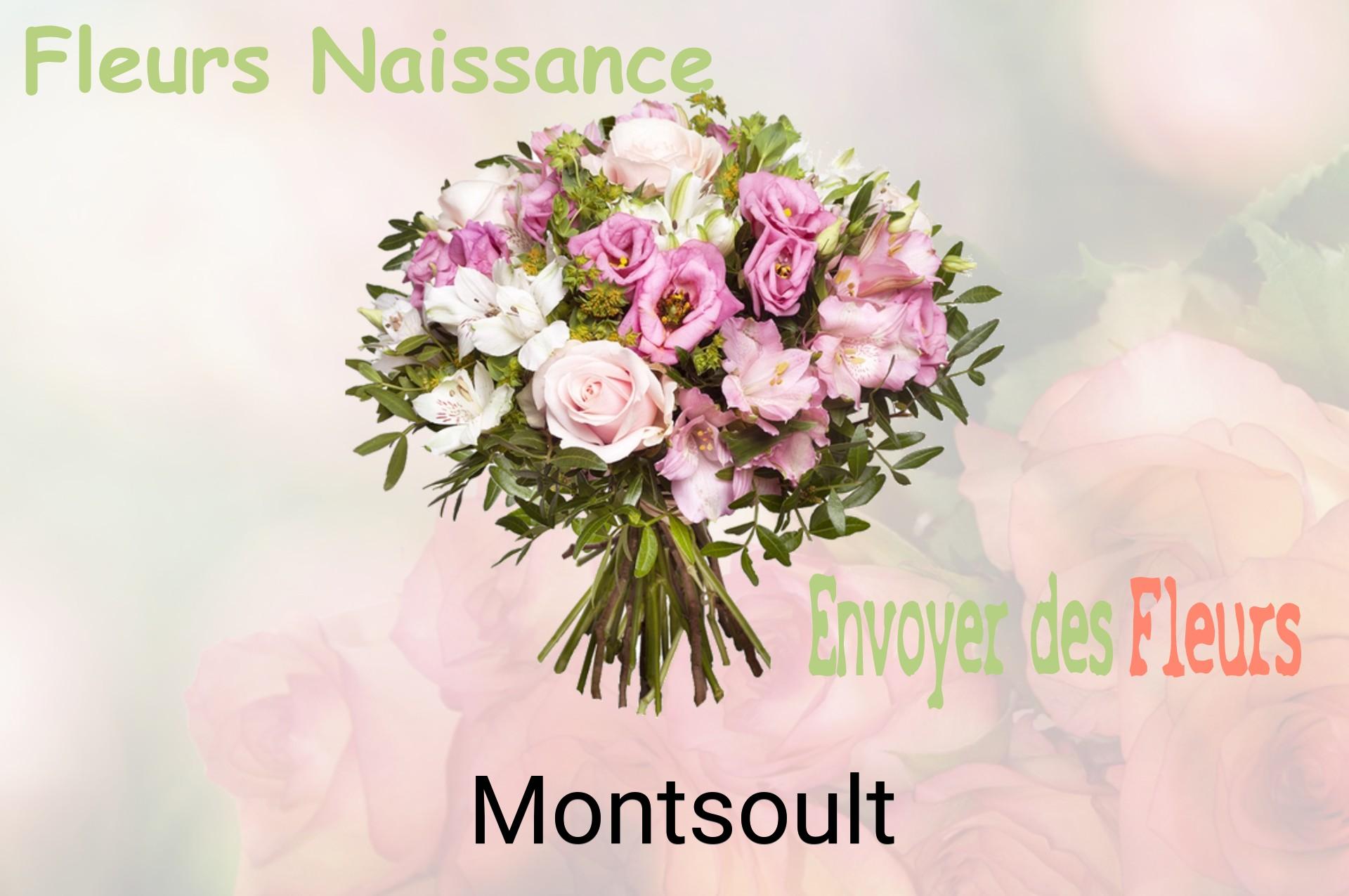 Bouquet de fleurs de naissance livré à Montsoult